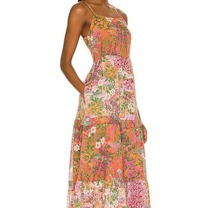 Banjanan Hazel Dress in Loki's Garden Caramel/Lilac Size XS